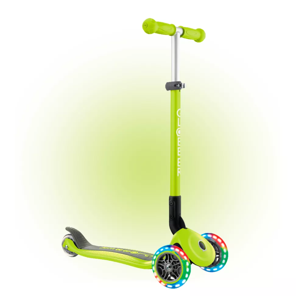 Самокат 3+ років  Globber My Free Primo Foldable Lights Lime Green 2025
