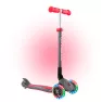 Самокат детский колеса с подсветкой Globber My Free Primo Foldable Lights серо-красный 2025