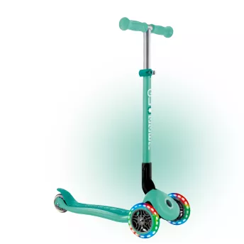 Самокат детский 2-7 лет Globber My Free Primo Foldable Lights Mint 2025