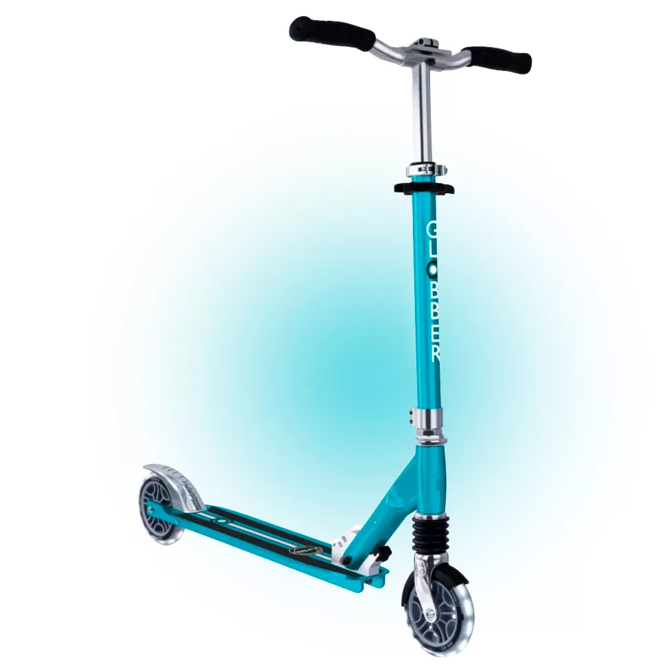 Самокат GLOBBER FLOW Element Comfort Lights, синій, колеса з підсвічуванням, 5+