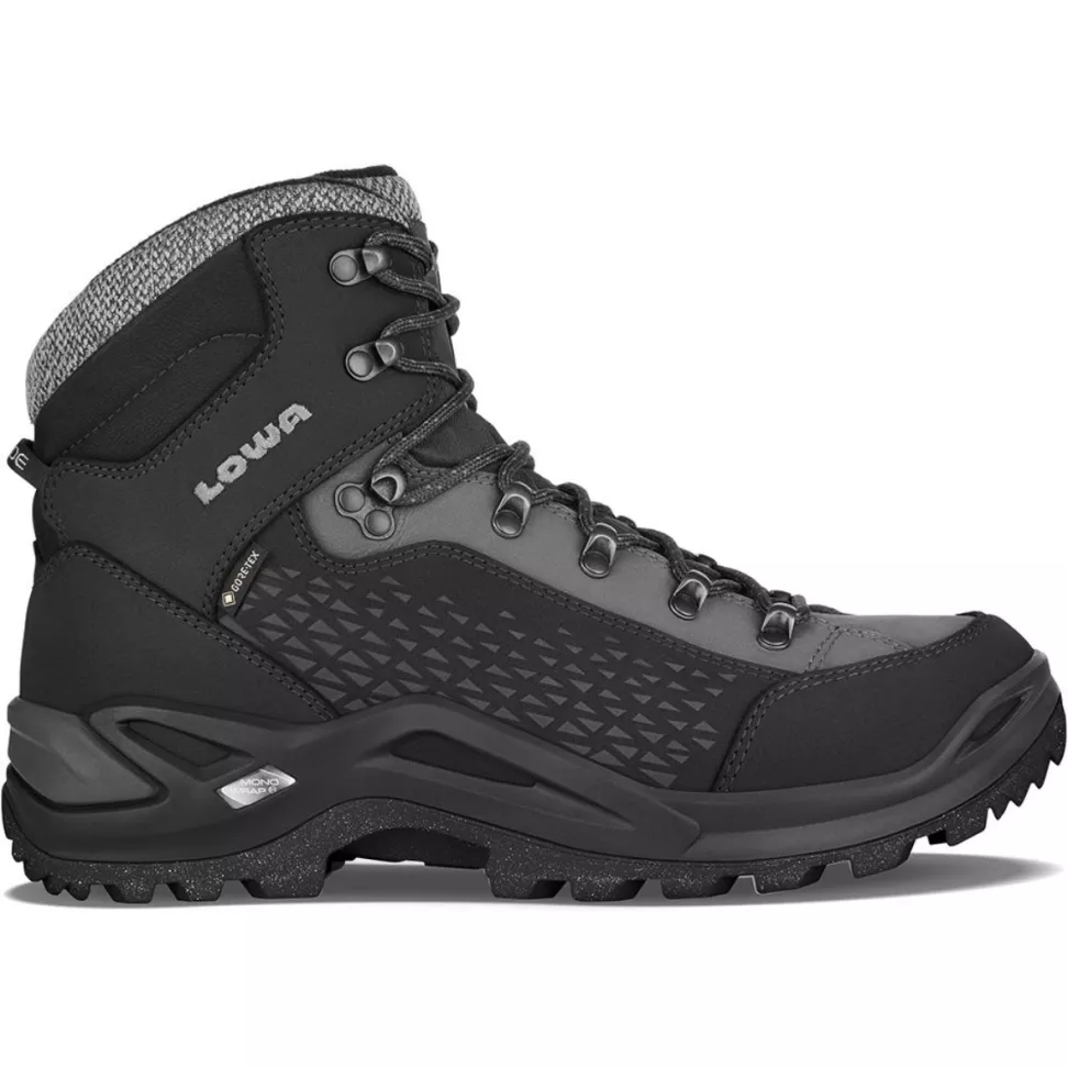 Зимние мужские ботинки Lowa Renegade Warm GTX MID Black