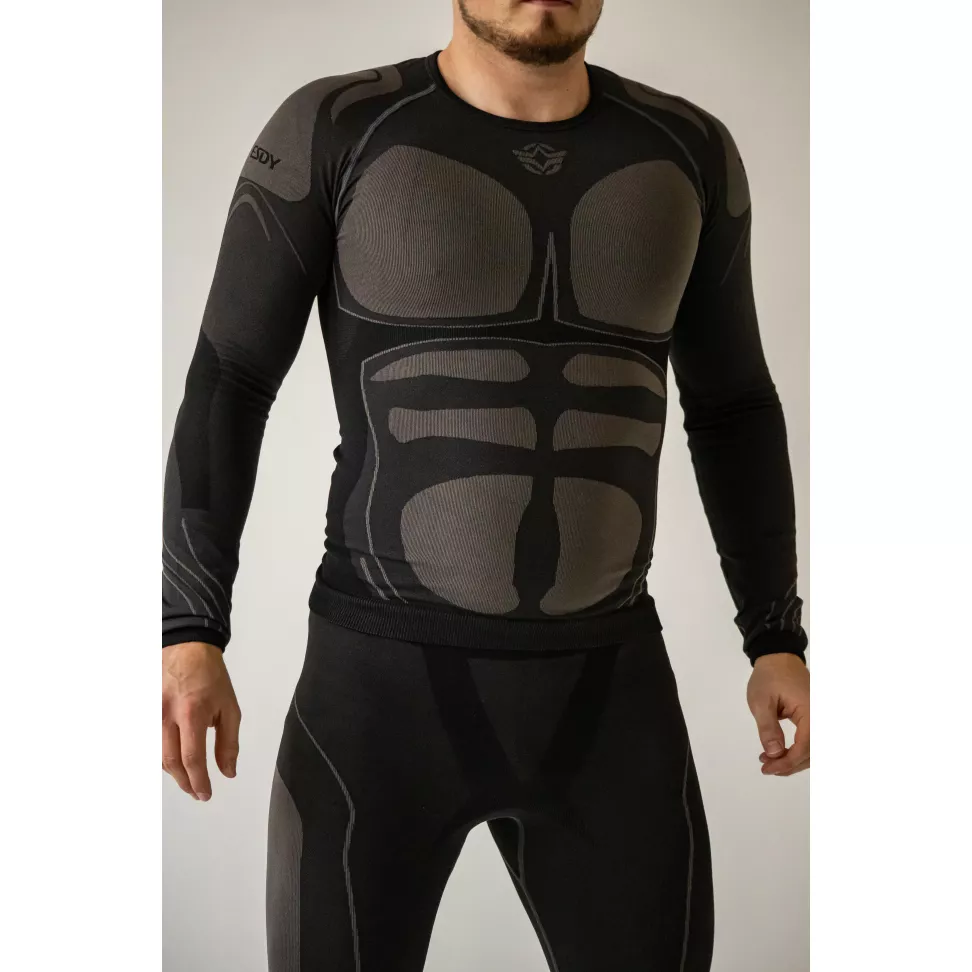 Термобелье мужское тактическое Black ES-s DY Technology Body Mapping До -15*