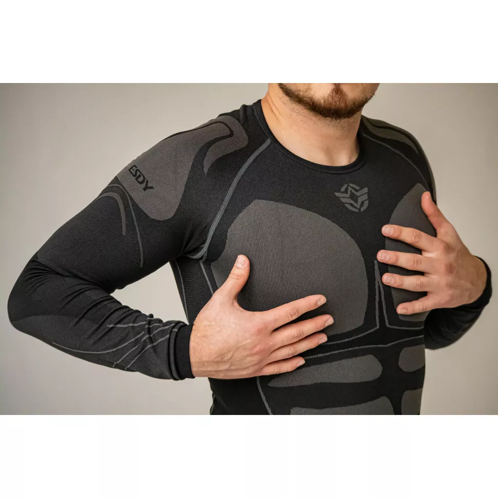 Термобелье мужское тактическое Black ES-s DY Technology Body Mapping До -15*
