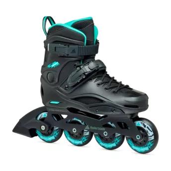 Ролики женские Rollerblade RB 80 W Black/Light blue