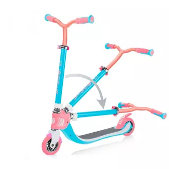 Самокат GLOBBER серії FLOW FOLDABLE 125 небесно-рожевий, 100кг, 4+
