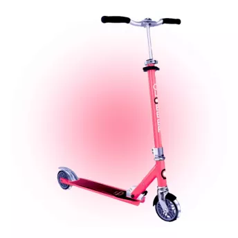 Самокат GLOBBER серії FLOW ELEMENT LIGHTS, рожевий, колеса з підсвіткою, до 100кг, 5+, 2 колеса