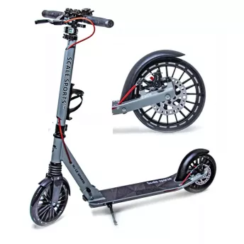 Детский самокат c большими колесами Scale Sports Gray S-205 2025