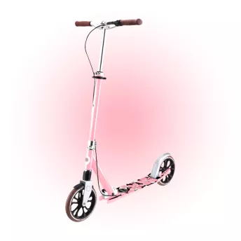 Самокат дитячий двоколісний Globber NL205 Deluxe Pink з ручним гальмом 7+
