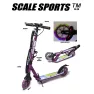 Самокат детский для девочки Scale Sports SS-29 Розовый LED Колеса и Ручной Тормоз