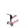 Самокат GLOBBER серии GO UP SPORTY пастельно-розовый, до 20/50кг, 1+, светящиеся колеса