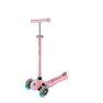 Самокат GLOBBER серии GO UP SPORTY пастельно-розовый, до 20/50кг, 1+, светящиеся колеса