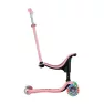 Самокат GLOBBER серии GO UP SPORTY пастельно-розовый, до 20/50кг, 1+, светящиеся колеса