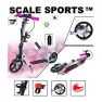 Детский двухколесный самокат Scale Sports SS-12 Pink Дисковый тормоз 2024