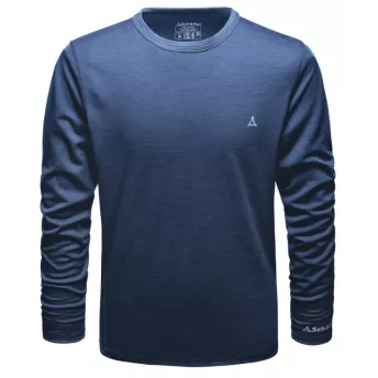 Мужская Термокофта Синяя Schoeffel MERINO SPORT SHIRT 1/1 ARM M