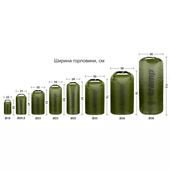 Гермомешок Tramp PVC Diamond Rip-Stop 70 л UTRA-209 Оливковый