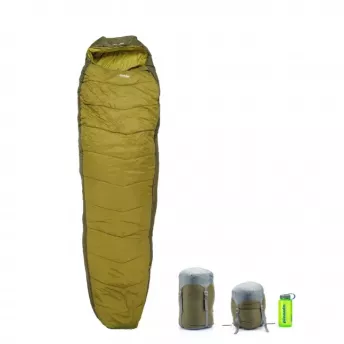 Спальный мешок Pinguin Trekking (1/-5°C), 205 см - Right Zip, Khaki