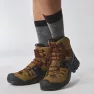 Обувь высокая туристическая мужская Salomon Quest 4 GTX M - rubber black fiery red