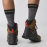 Обувь высокая туристическая мужская Salomon Quest 4 GTX M - rubber black fiery red