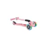 Самокат Globber Junior Foldable Lights до 50 кг 2+ Пастельно-розовый с цветами