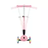 Самокат Globber Junior Foldable Lights до 50 кг 2+ Пастельно-розовый с цветами
