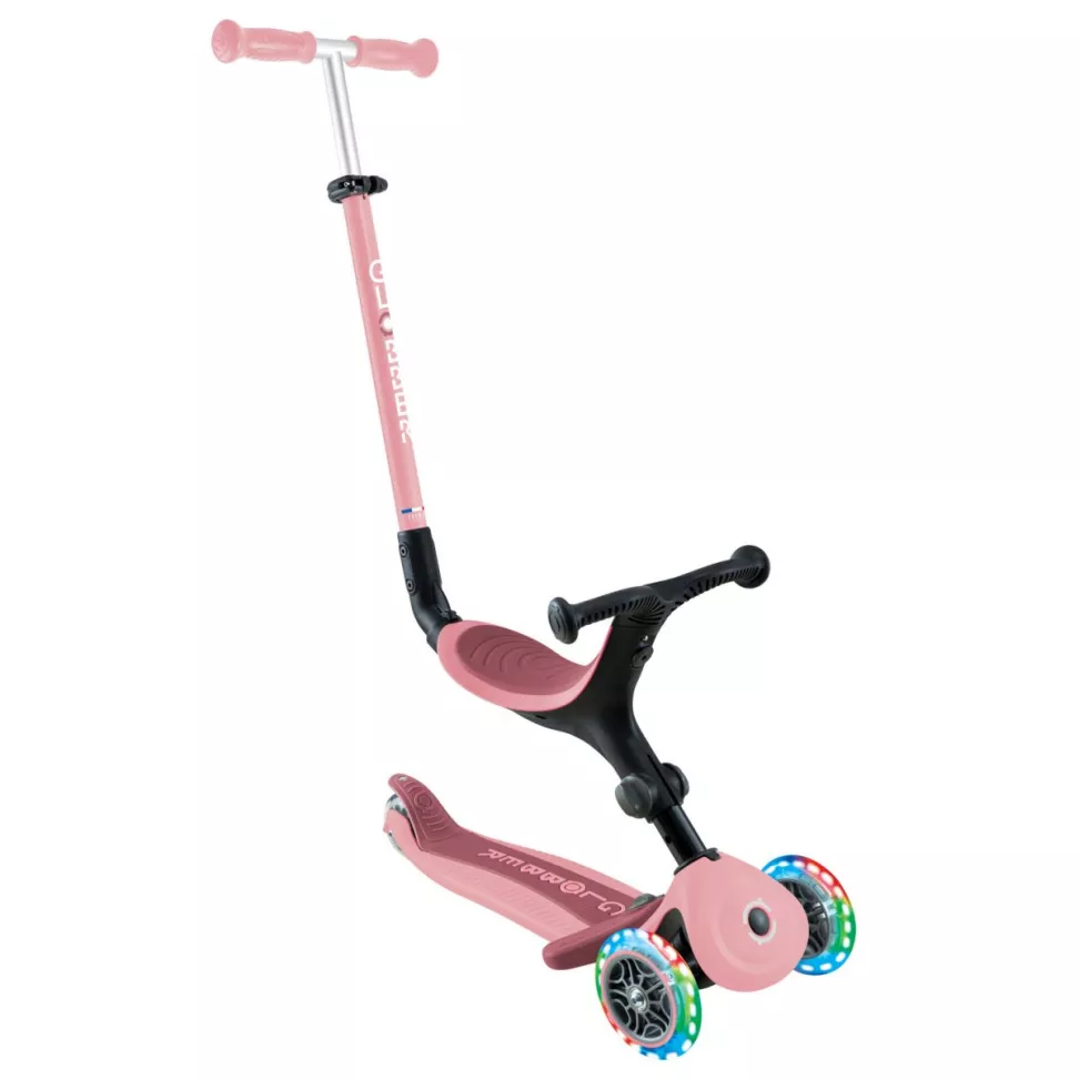 Самокат-велобег Globber 5в1 GO-Up Active Lights Pastel Pink