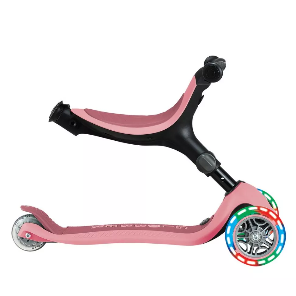 Самокат-велобег Globber 5в1 GO-Up Active Lights Pastel Pink