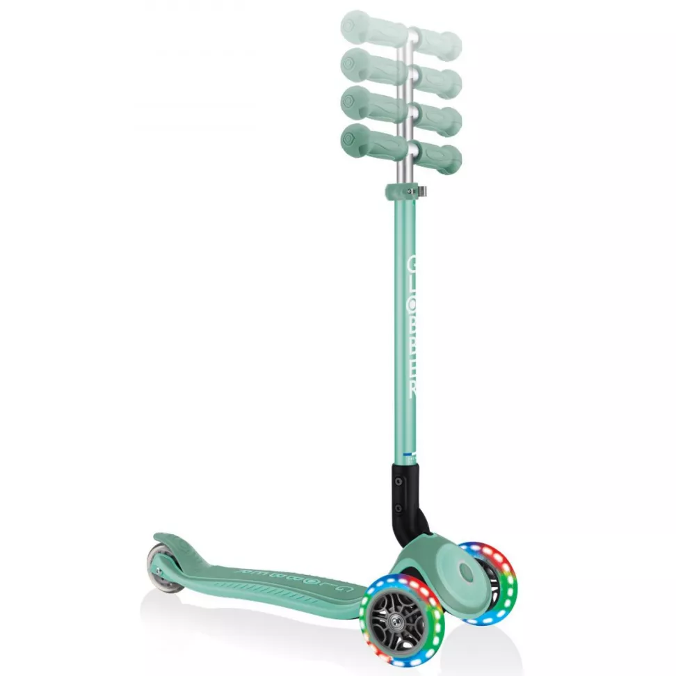 Самокат Globber Primo Foldable Plus Lights мятный