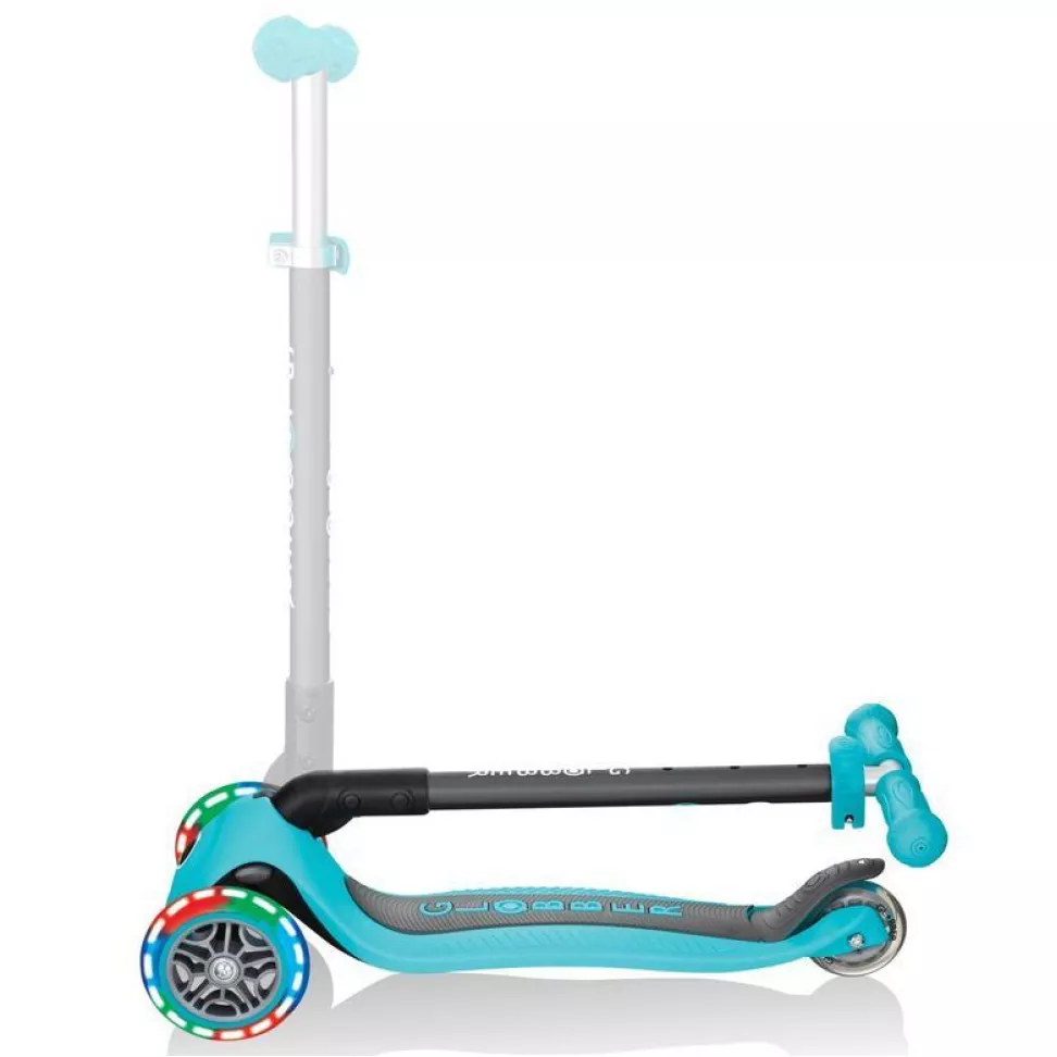 Самокат Globber My Free Primo Foldable Lights бирюзовый 2025