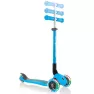 Самокат трехколесный Globber My Free Primo Foldable Lights 2+ голубой 2025
