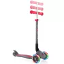 Самокат детский колеса с подсветкой Globber My Free Primo Foldable Lights серо-красный 2025