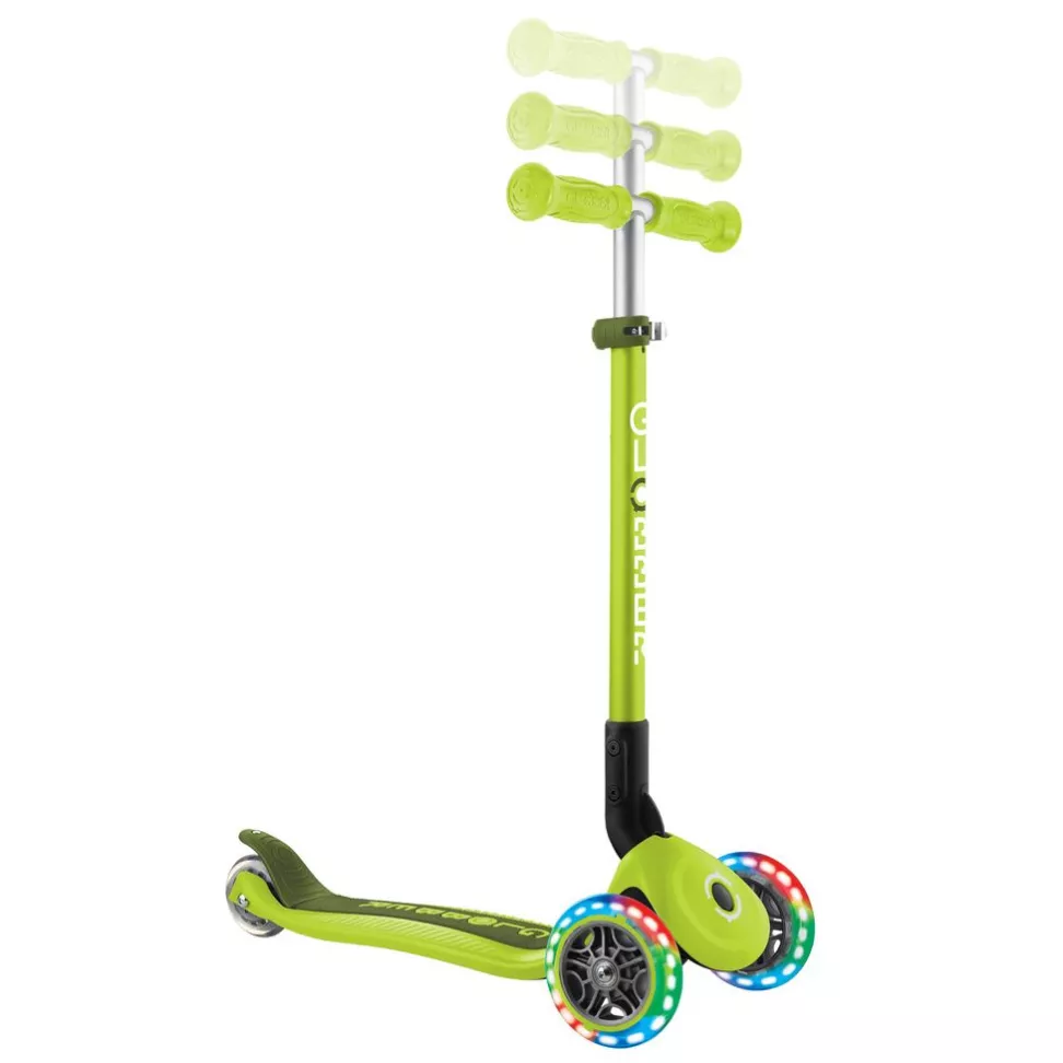 Самокат 3+ років  Globber My Free Primo Foldable Lights Lime Green 2025