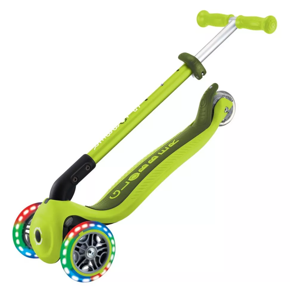 Самокат 3+ років  Globber My Free Primo Foldable Lights Lime Green 2025