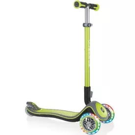 Самокат детский трехколесный Globber Fold Up Light wheels Elite Deluxe зеленый