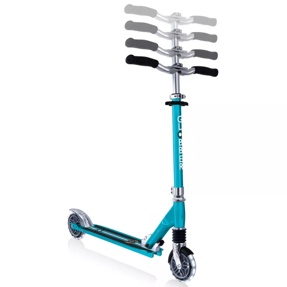 Самокат GLOBBER FLOW Element Comfort Lights, синій, колеса з підсвічуванням, 5+