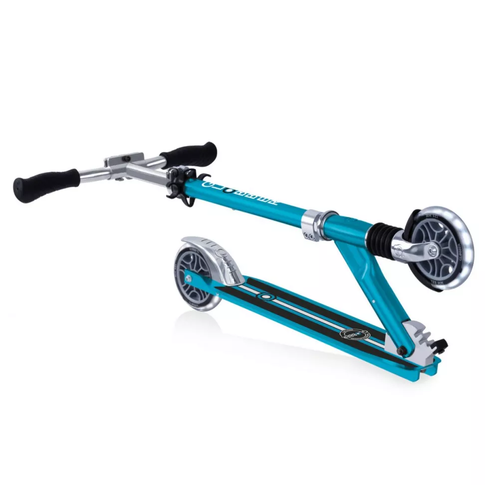 Самокат GLOBBER FLOW Element Comfort Lights, синій, колеса з підсвічуванням, 5+