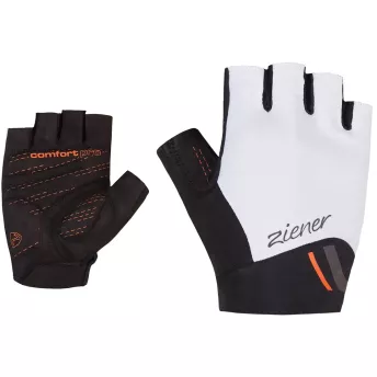 Ziener велоперчатки Caitilin W white-new orange