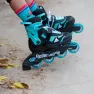 Rollerblade роликовые коньки Microblade black-light blue 2025