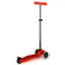 Самокат детский Micro Maxi Deluxe Glow LED 3-колесный Red