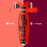 Самокат детский Micro Maxi Deluxe Glow LED 3-колесный Red