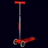Самокат детский Micro Maxi Deluxe Glow LED 3-колесный Red