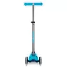 Самокат детский Micro Maxi Deluxe Glow LED 3-колесный Azzuro