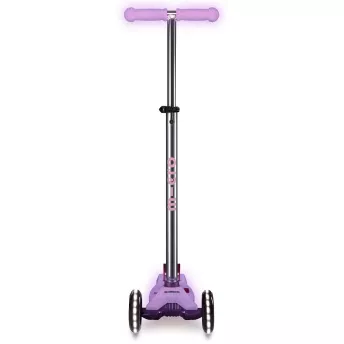 Самокат дитячий Micro Maxi Deluxe Glow LED 3-колісний Purple