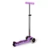 Самокат детский Micro Maxi Deluxe Glow LED 3-колесный Purple