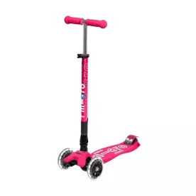 Самокат детский Micro Maxi Deluxe LED Pink