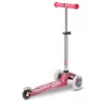 Самокат для девочки Micro Mini Deluxe Fairy Glitter LED Pink