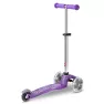 Самокат трехколесный Micro Mini Deluxe Fairy Glitter LED Purple
