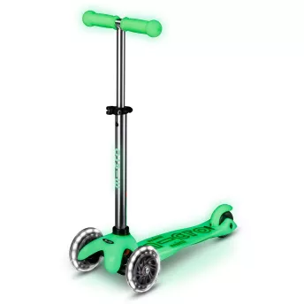 Самокат дитячий Micro Mini Deluxe Glow LED Ice Lime