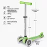 Самокат детский Micro Mini Deluxe Glow LED Ice Lime