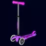 Самокат светящийся детский Micro Mini Deluxe Glow LED Cold Pink