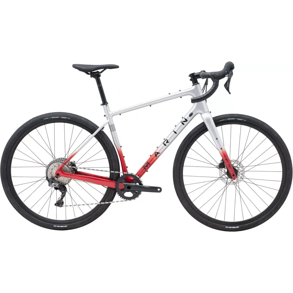 Велосипед 28" Marin Headlands 1 рама - 56см 2025 Gloss Chrome/Chrome Red/Black